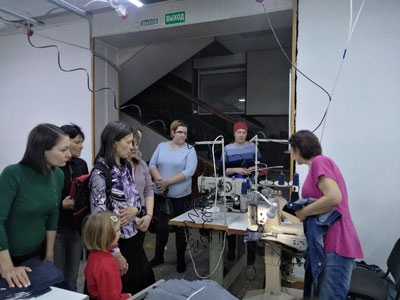Студенты группы ОШО на Кумертауской швейной фабрике