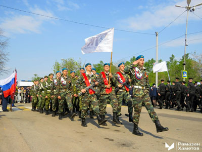 Традиционный смотр-конкурс строя и песни к 9 Мая